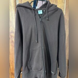 Aritzia TNA Chocolate Brown Sweatfleece Hoodie